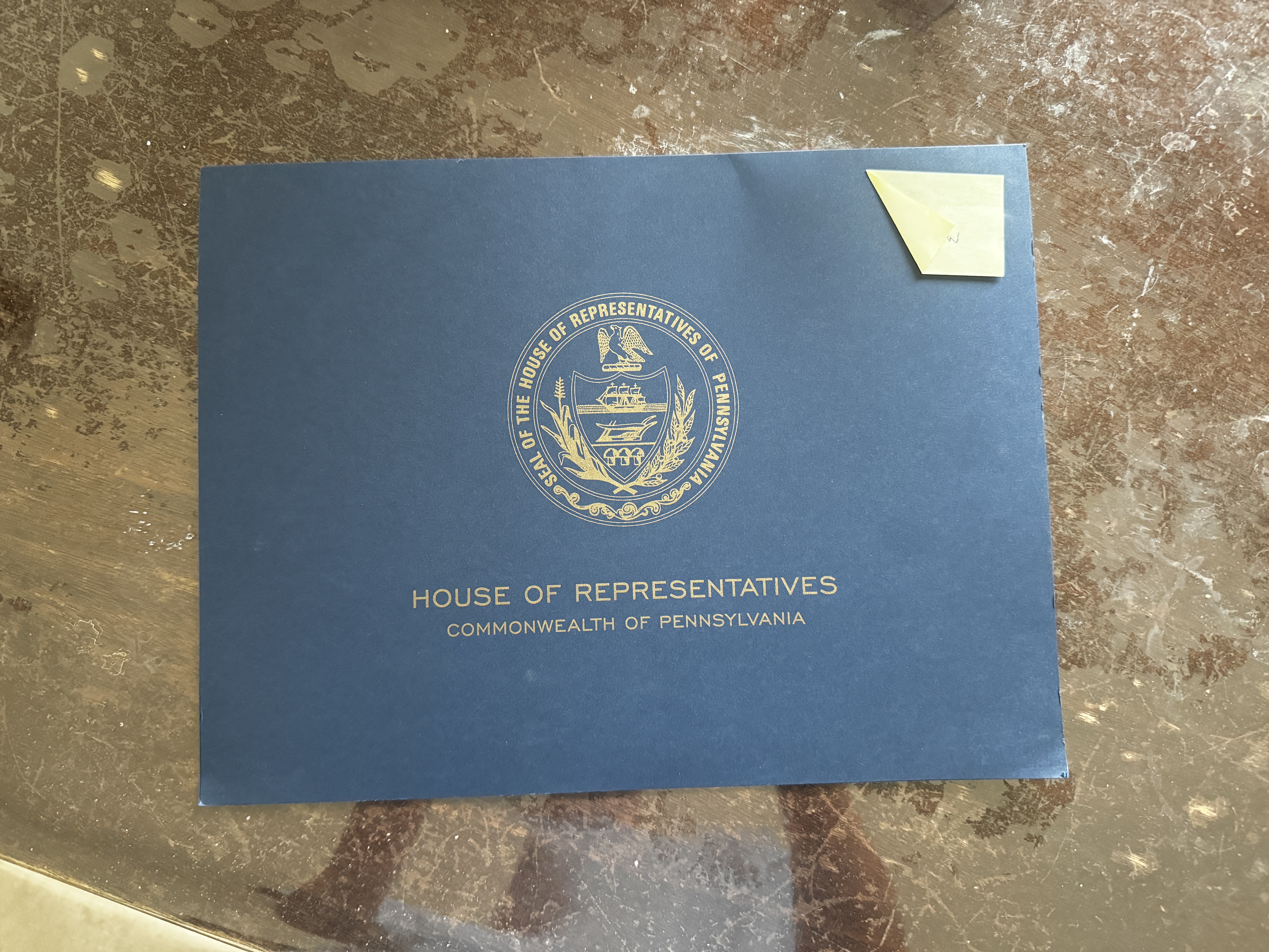 PA House of Representatives Recognition